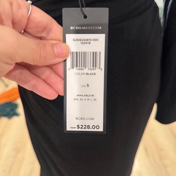 BCBG Asymmetrical Jersey Dress SMALL - Picture 6 of 7